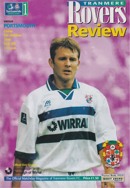 Tranmere Rovers v Portsmouth Match Programme 1996-10-04